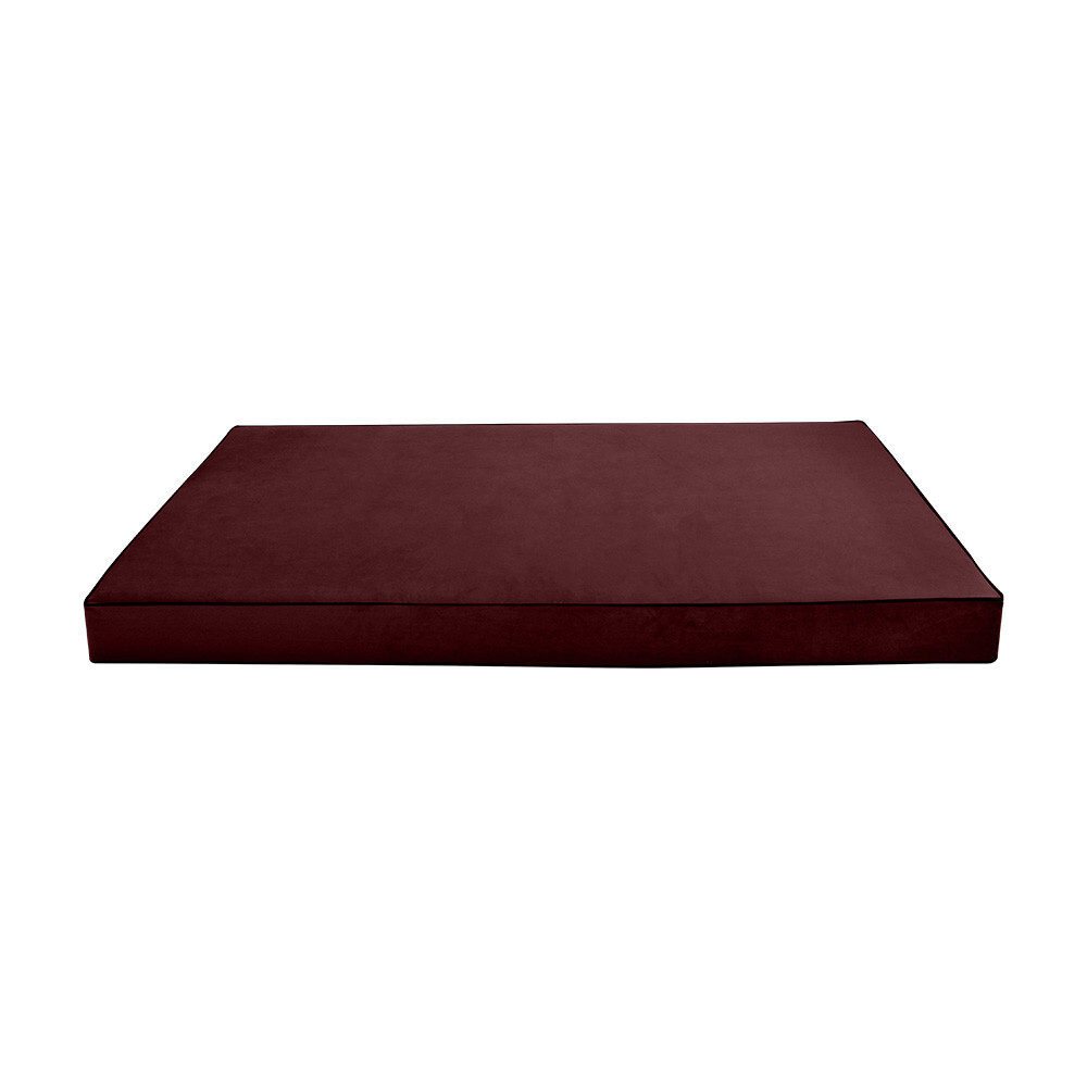Contrast Pipe 6″ FULL 75x54x6 Velvet Indoor Daybed Mattress |COVER ONLY|-AD368