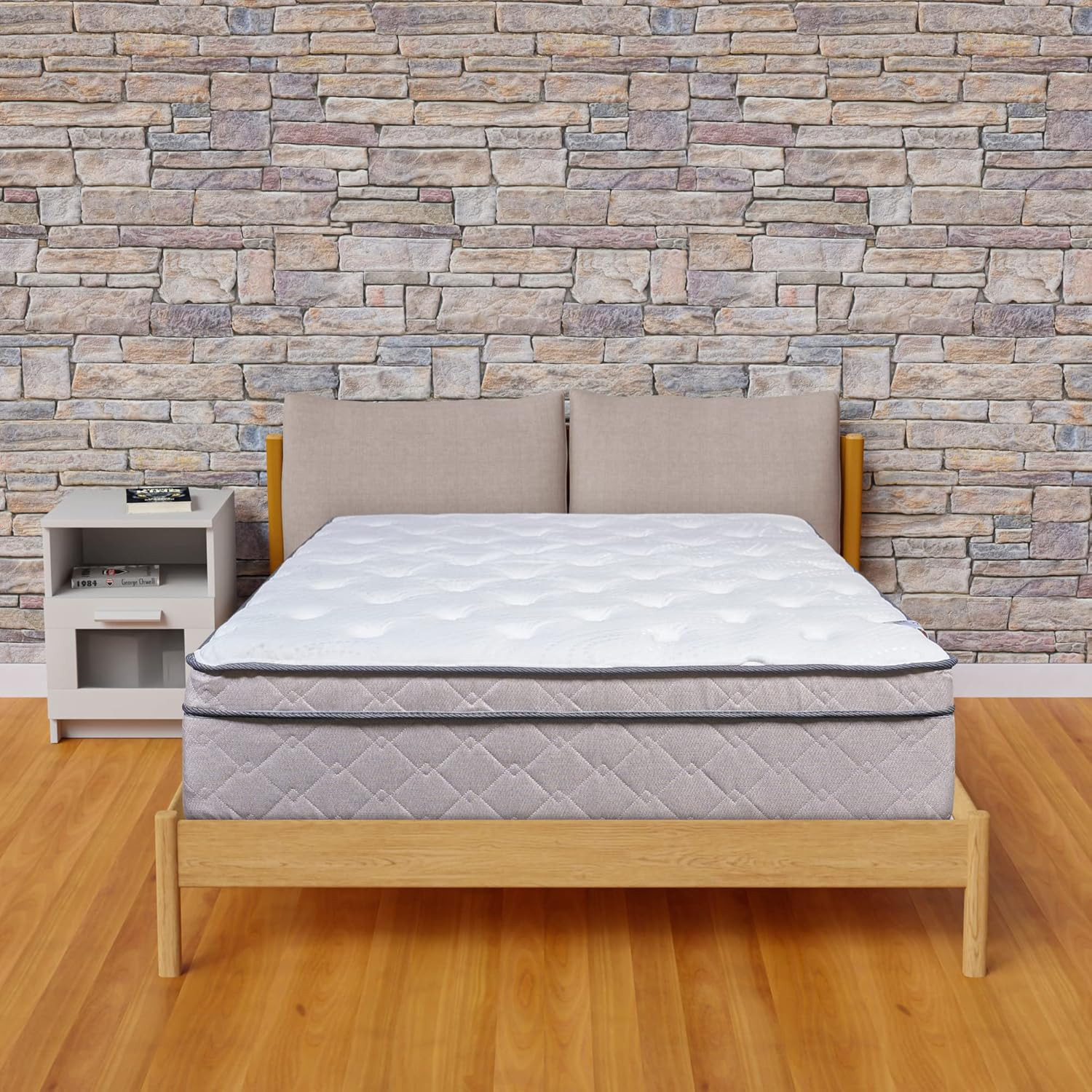 , 12-Inch Ultra Plush Heavier Pocket Coil Spring Hybrid Mattress, Motion Isolati