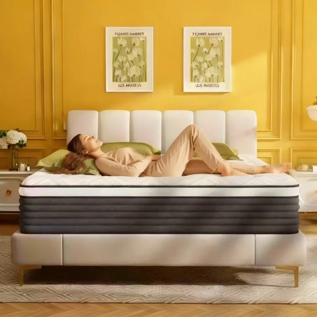 12″ Queen Memory Foam Hybrid Mattress Medium Firm Bed in a Box Pressure Relief