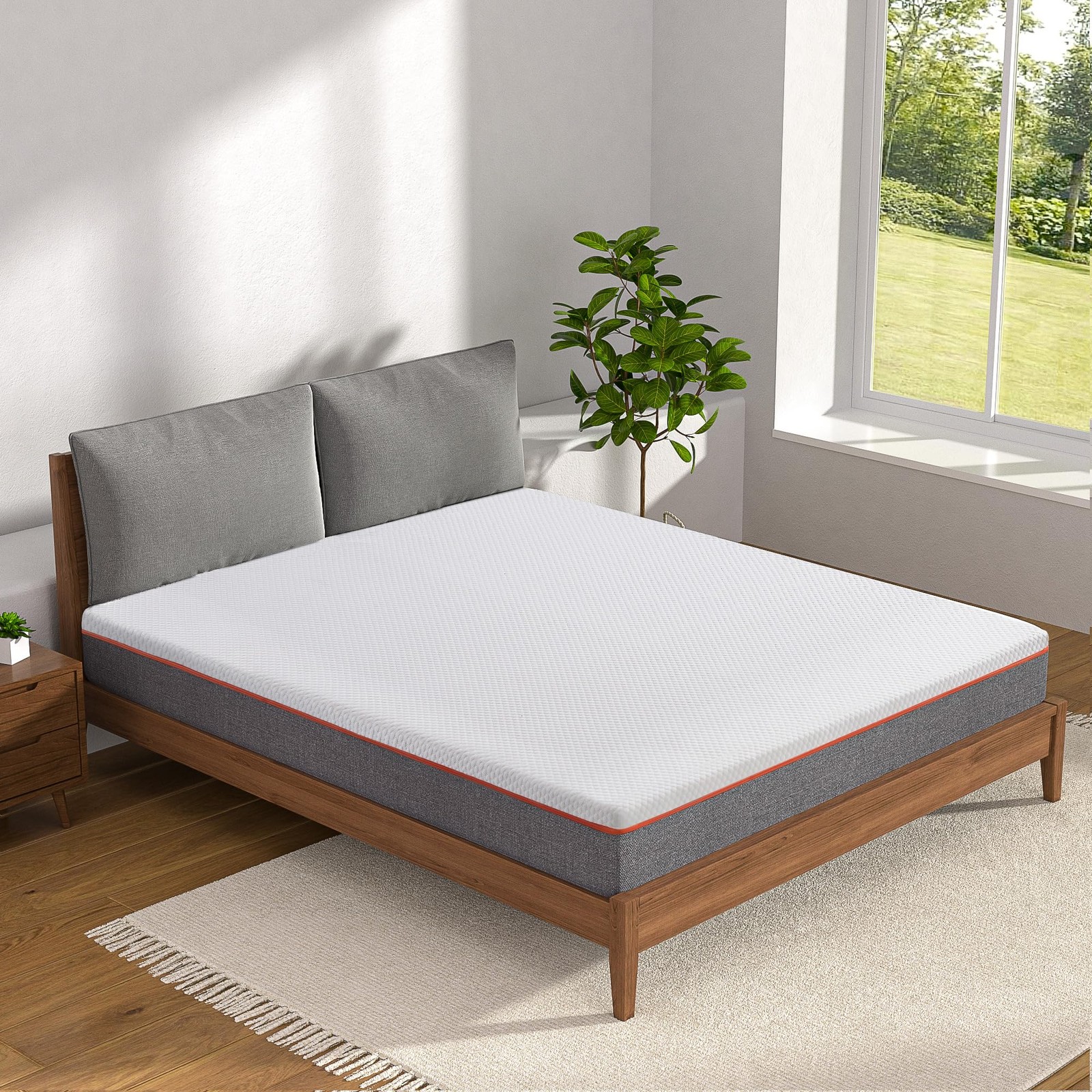 Infused Memory Foam King Mattress 8 Inch, Medium Firm King Size Bed Mattress …