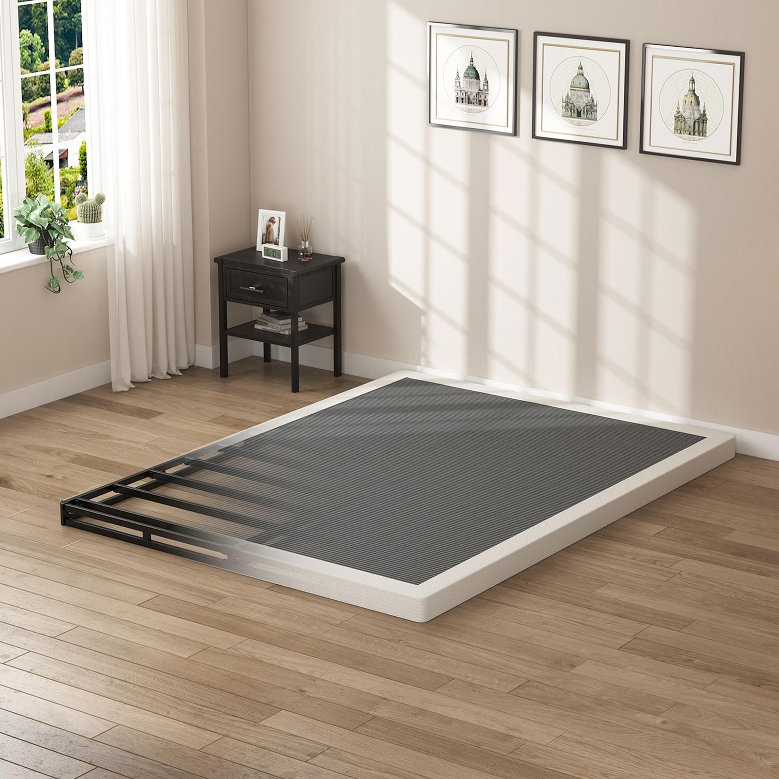 SHOANED Queen Size Box Springs – 3 Inch Low Profile Mattress Queen, 3