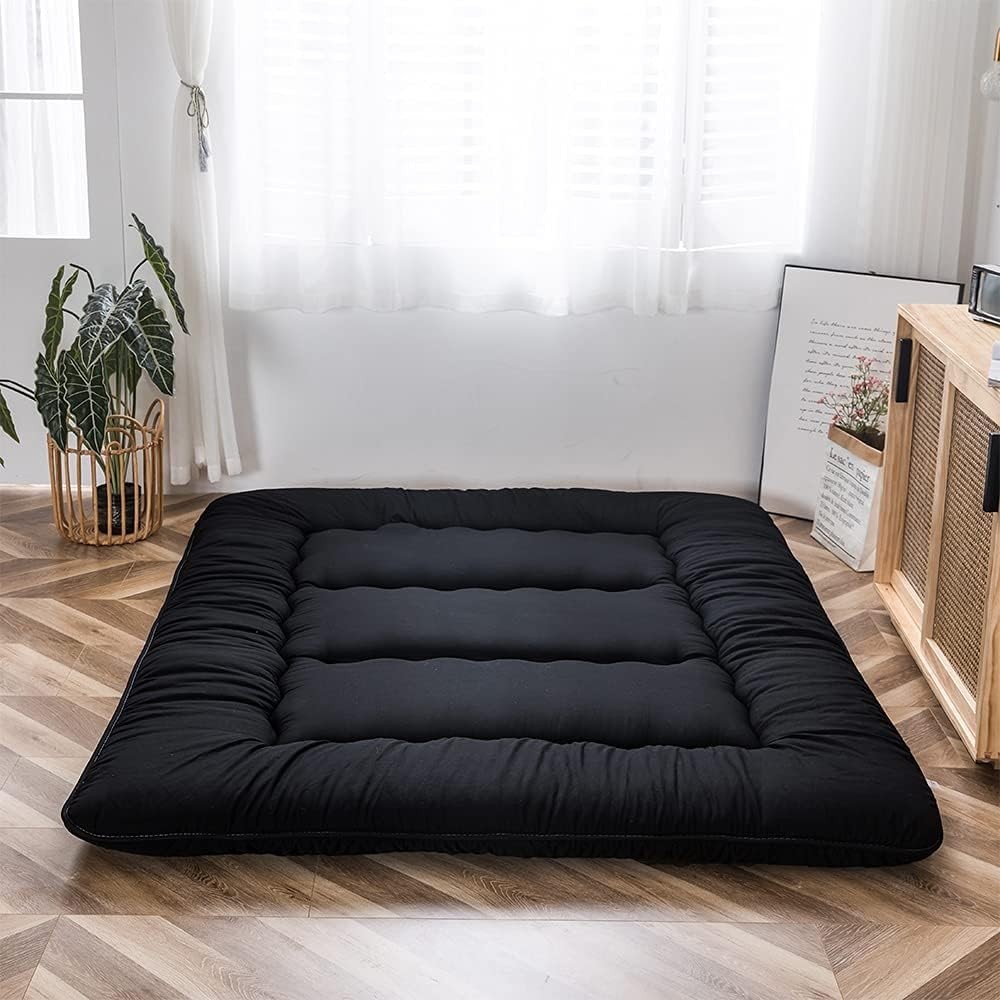 4-Inch Thick Foldable Futon Mattress for Versatile Use – Dorm & Family