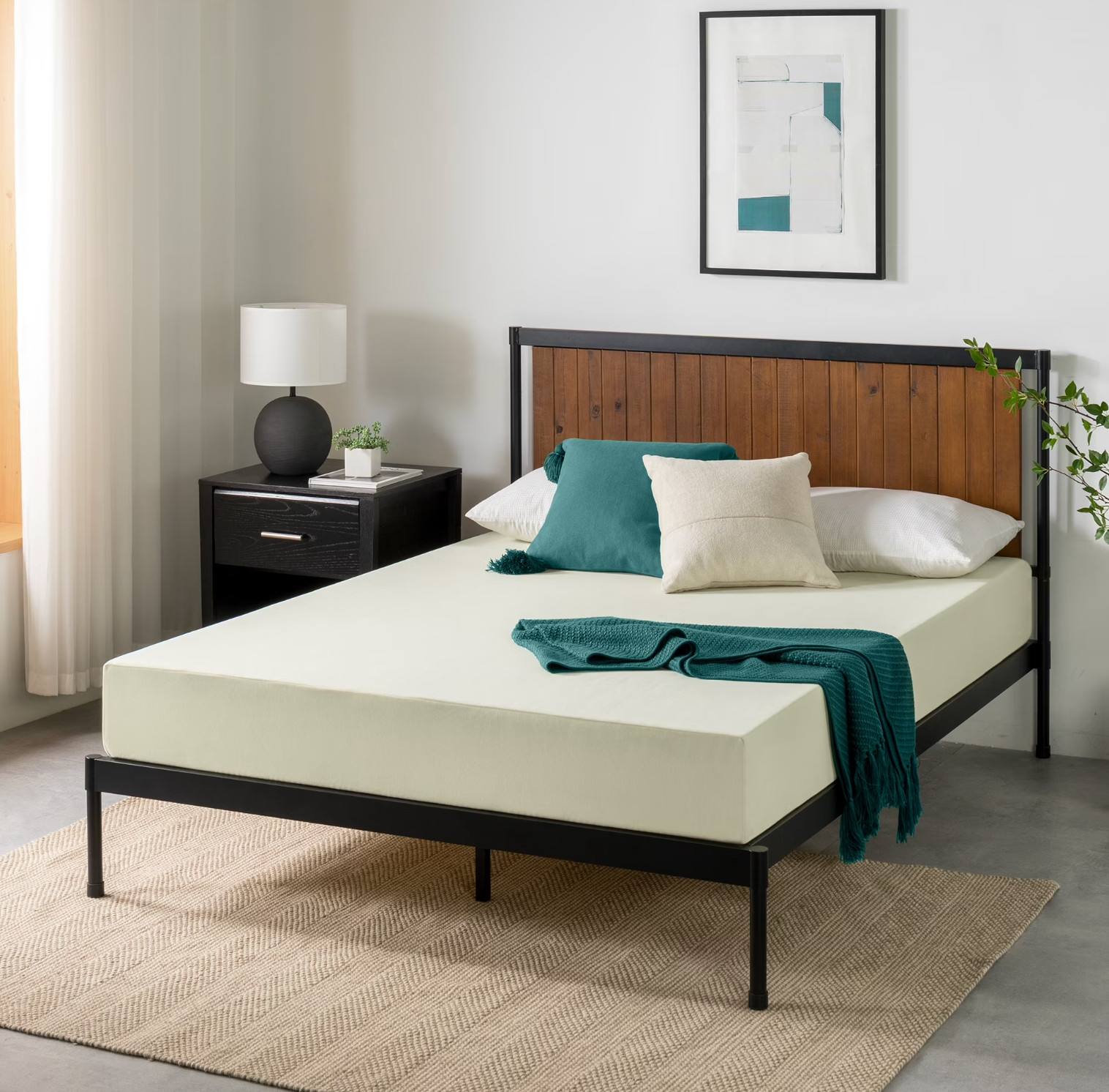 8″ Colchones Queen Size De Espuma 8 Pulgadas Memory Foam Mattress Cooling Bed