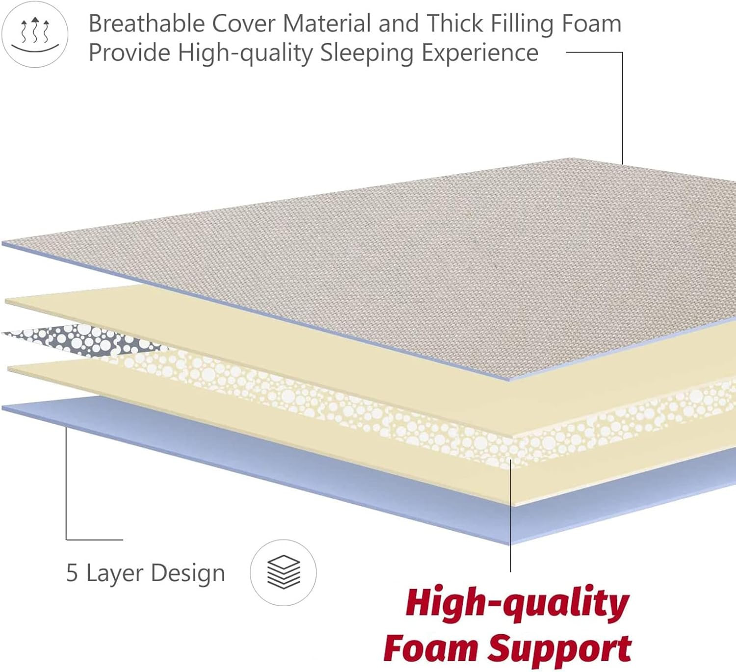 Japanese Floor Futon Queen Size, Thicken Tatami Mat Sleeping Pad Foldable Roll u