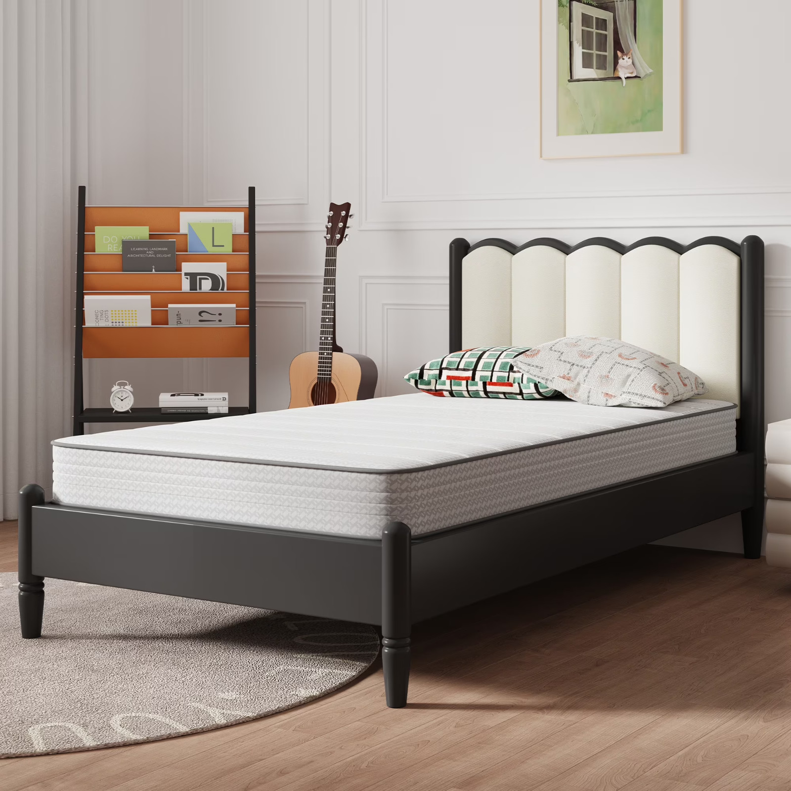 Avenco 8 Inch Twin Mattress CozyNest Medium Support Hybrid Innerspring Bed in Bo