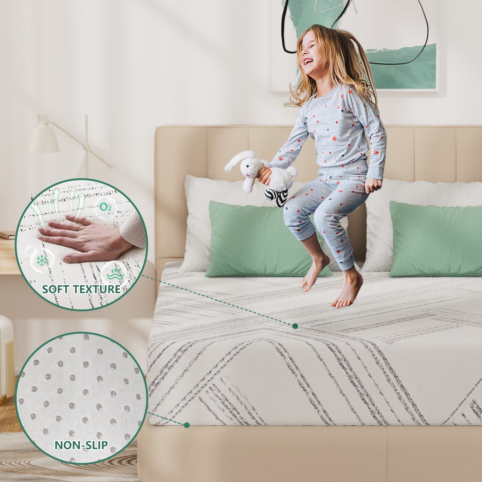 10″ Twin Full Queen King Gel Memory Foam Mattress CertiPUR-US Certified in a Box