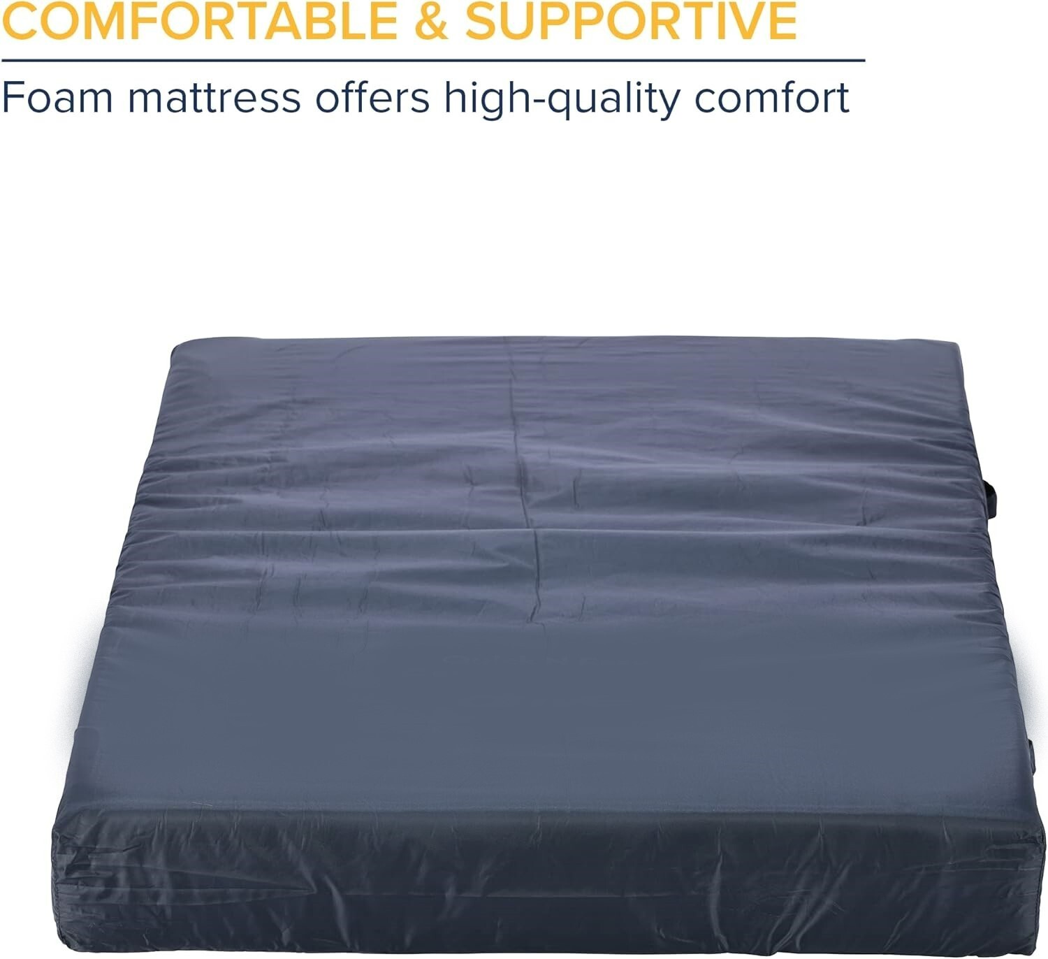 Hospital Medical Bed Mattress Twin XL Blue Water Resistant Non Slip Foam Home