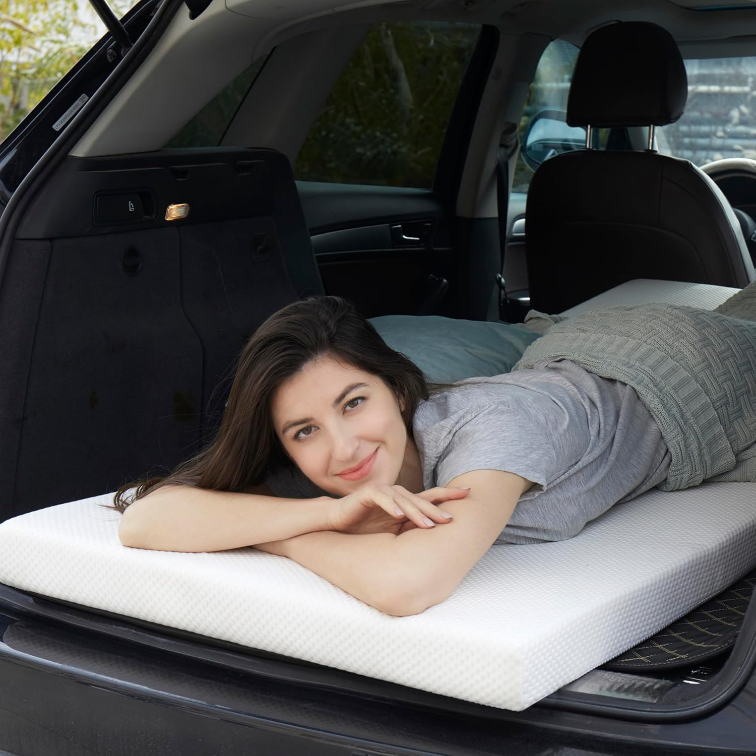 2 Foam Cot Mattress Topper Narrow Twin Roll-Up Portable Sleep Pad 75×30 Inch