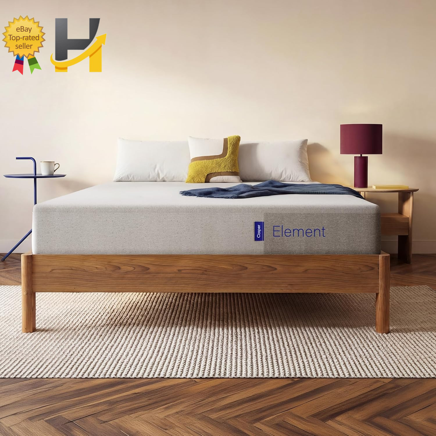 Casper Sleep Element Queen Mattress – Medium Feel – Motion Isolation – Breathabl