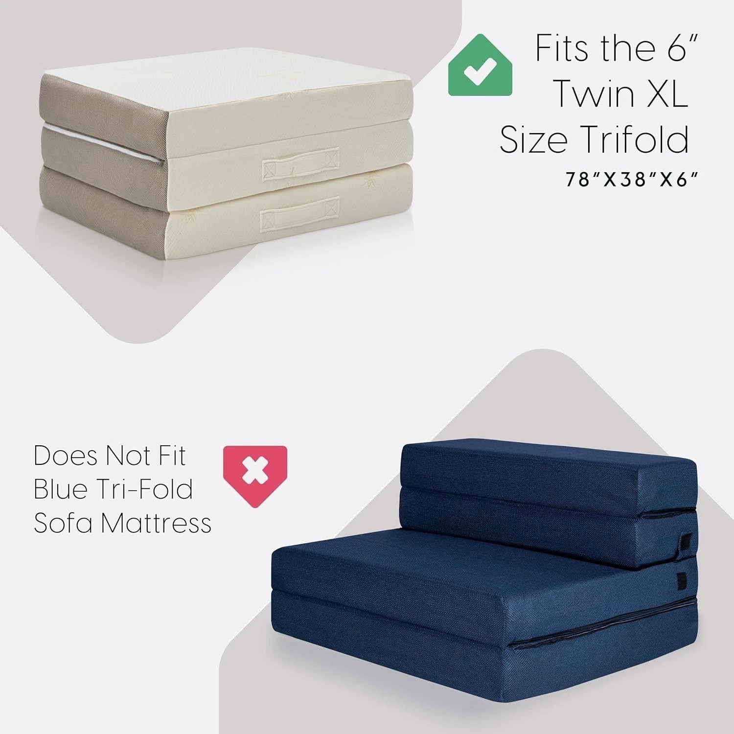 6 Inch Twin XL Mattress Carry Case with Handles – Ideal for Travel and Storage