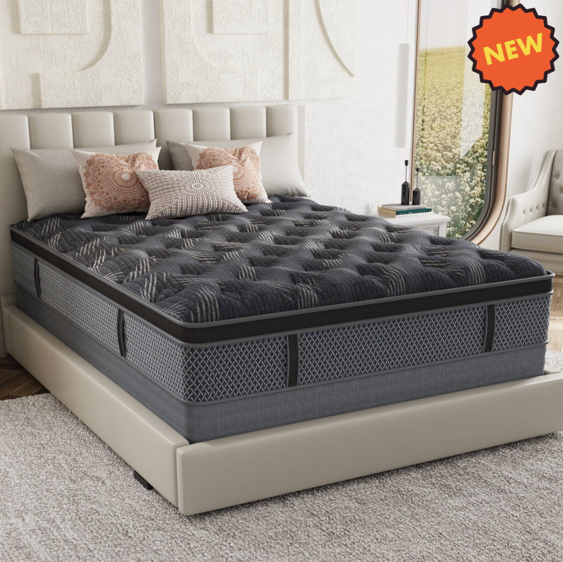 10″ Colchones FULL Size De Espuma 10 Pulgadas Memory Foam Mattress Hybrid Bed