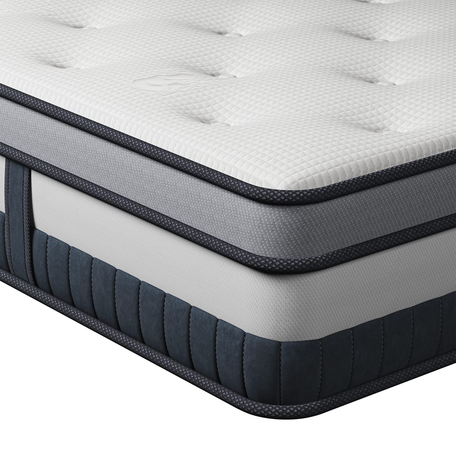 Twin Mattress 10 Inch Innerspring Multilayer Hybrid Single Mattress – Ergonom…