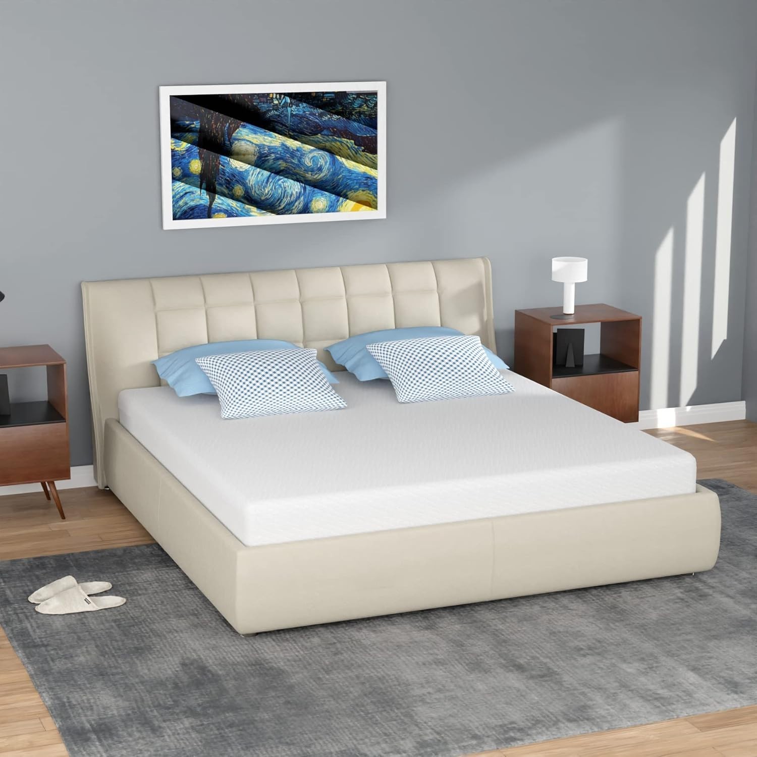 Colchón Queen De Espuma Viscoelástica 5 Pulgadas Colchones Memory Foam En Oferta