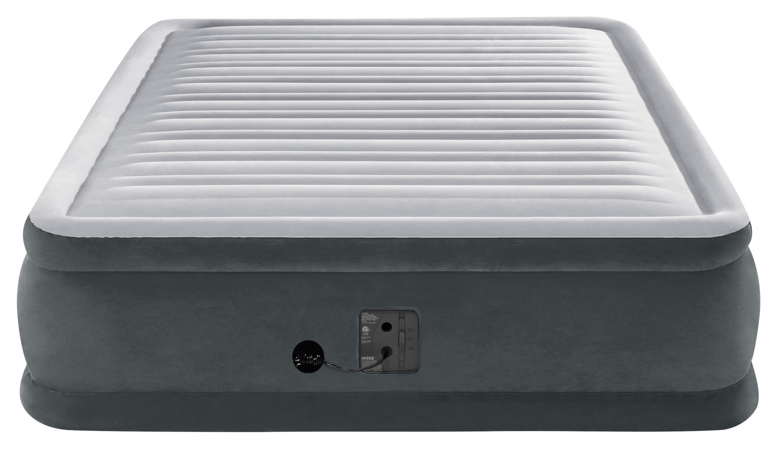 Intex 64413ED Elevated Dura Beam Fiber Tech Airbed with Pump, Queen Size