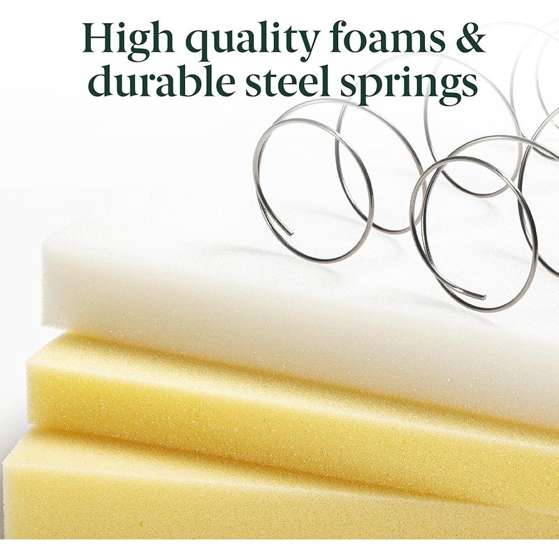 Hybrid Twin XL Mattress Foam Tight Top Medium Firm Support Eco-Friendly New