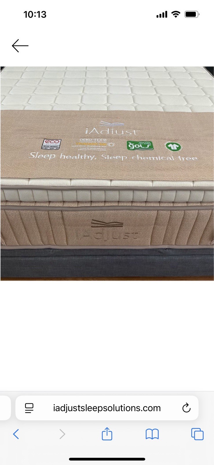 King Split Head Organic Latex Mattress