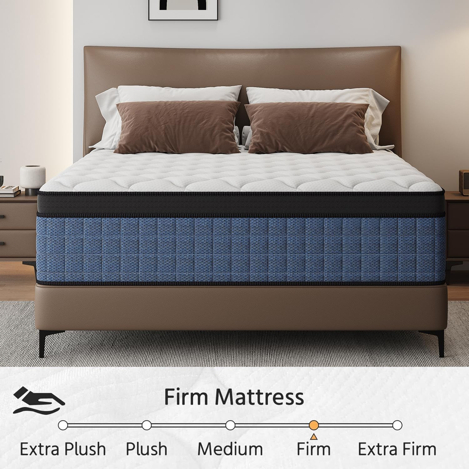 12″ Medium Firm Twin Gel Memory Foam Hybrid Mattress + 365-Night Trial