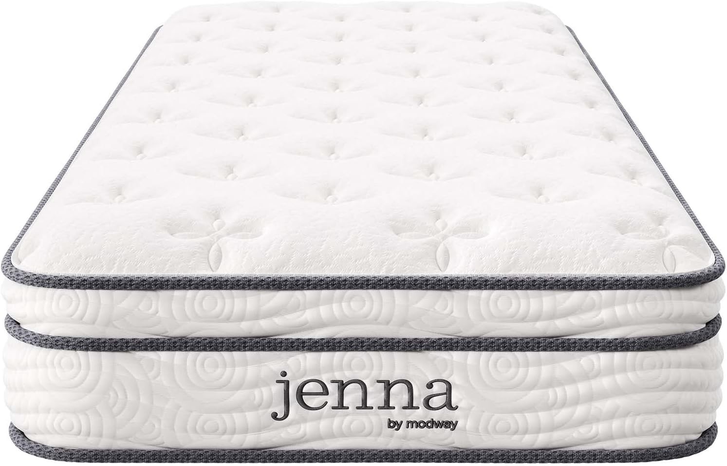 Jenna 8″ Innerspring Narrow Memory Foam Encased Coils Twin Mattress White