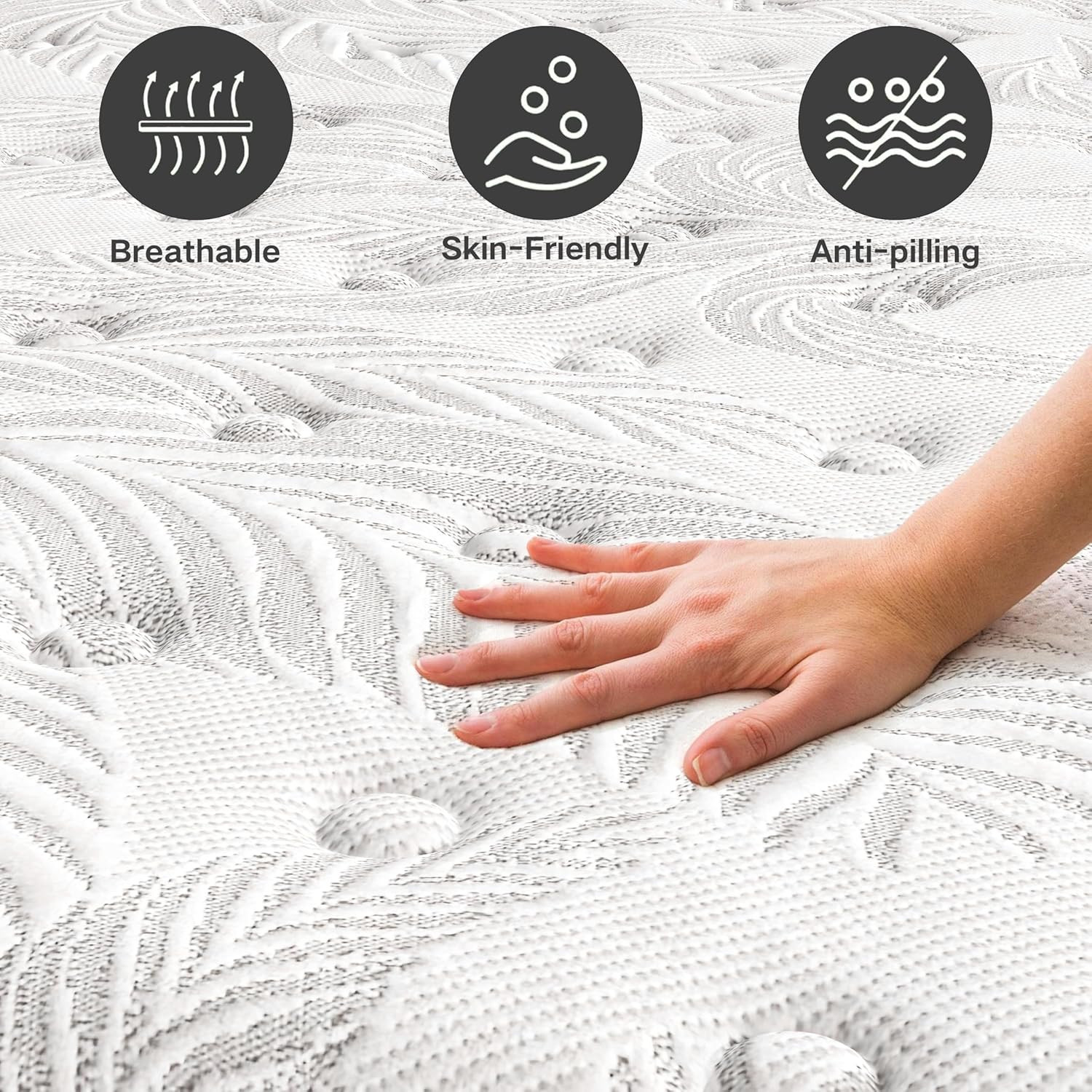 12″ Twin Hybrid Mattress in a Box – CertiPUR-US, 100 Night Trial