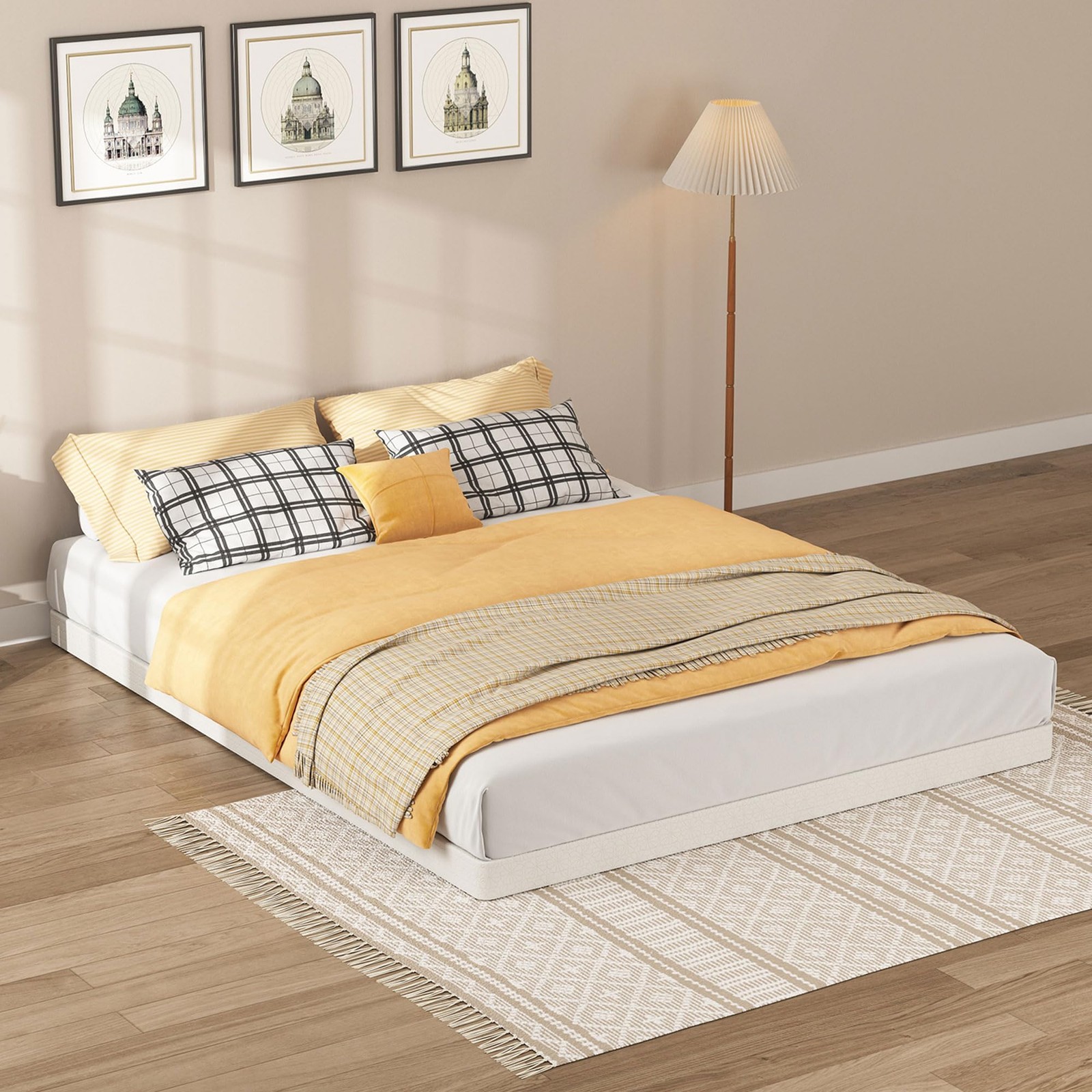 SHOANED Queen Size Box Springs – 3 Inch Low Profile Mattress Queen, 3