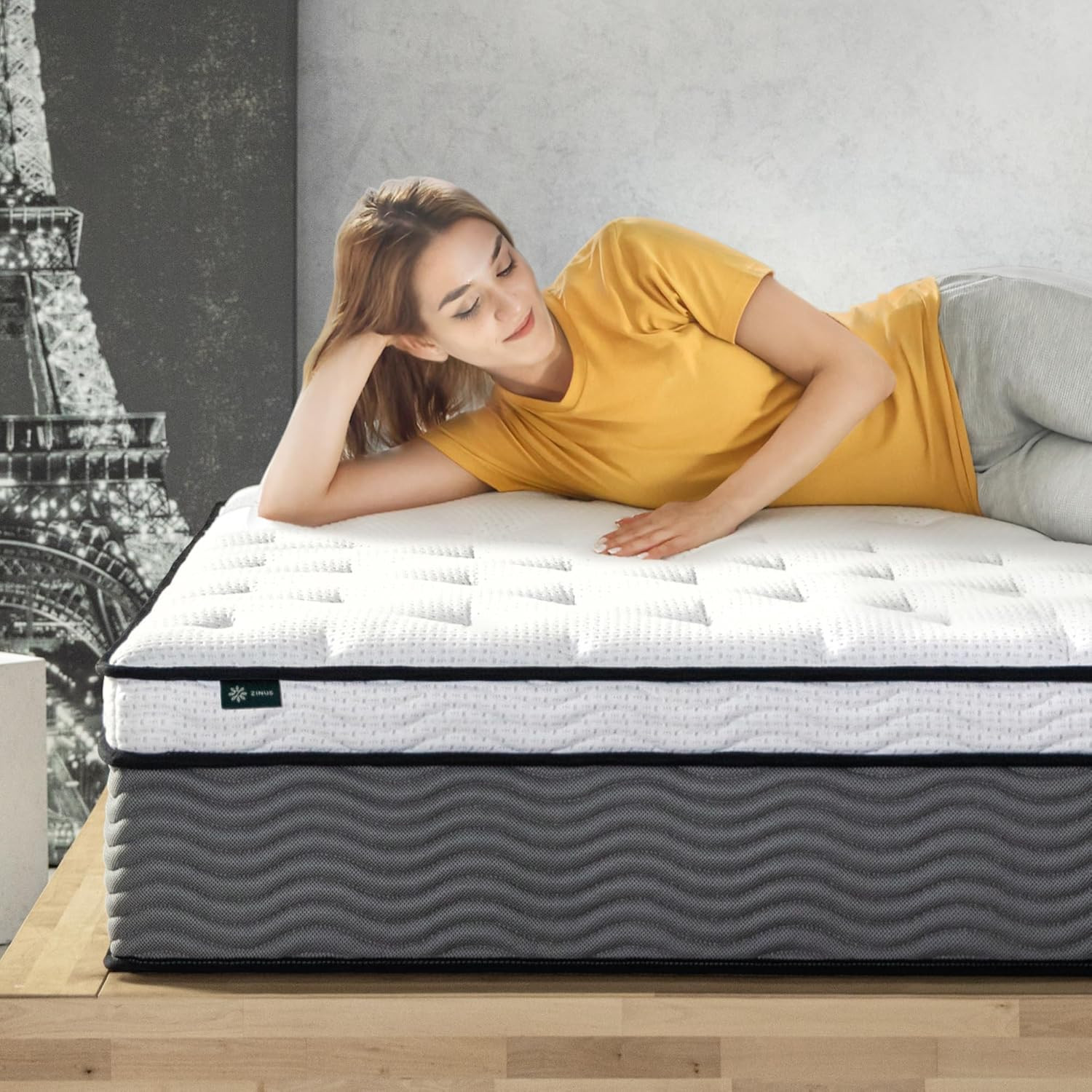 14″ King Hybrid Mattress – Medium Feel, Safe Foams, Motion Isolation, No Fibergl