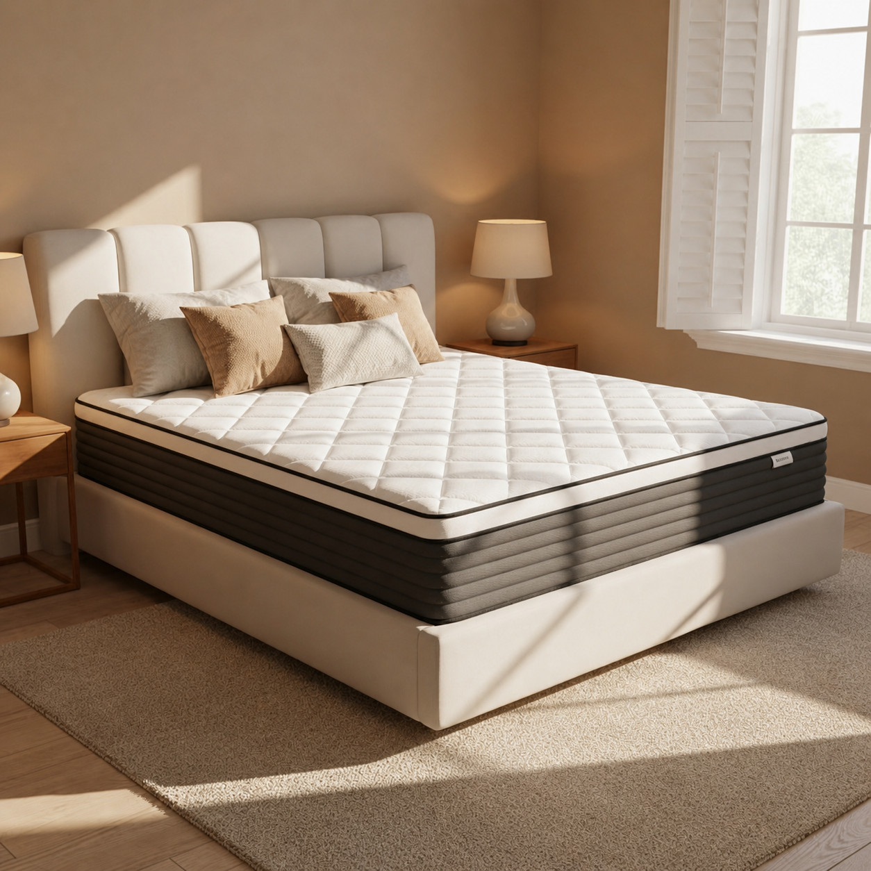 12″ Queen Memory Foam Hybrid Mattress Medium Firm Bed in a Box Pressure Relief