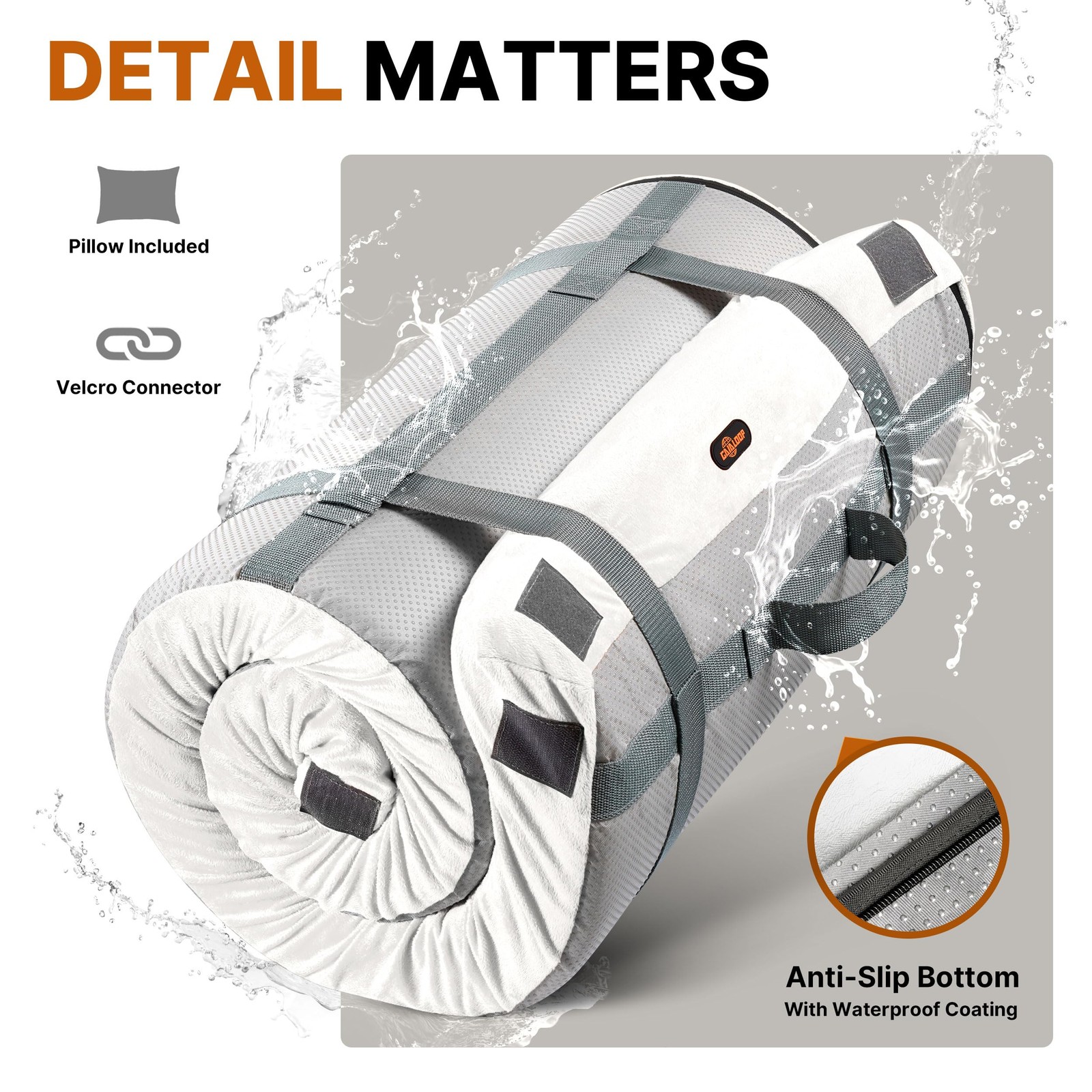 Floor Memory Foam Car Camping Bed Glamping Roll Up Futon Mattress, Japanese F…