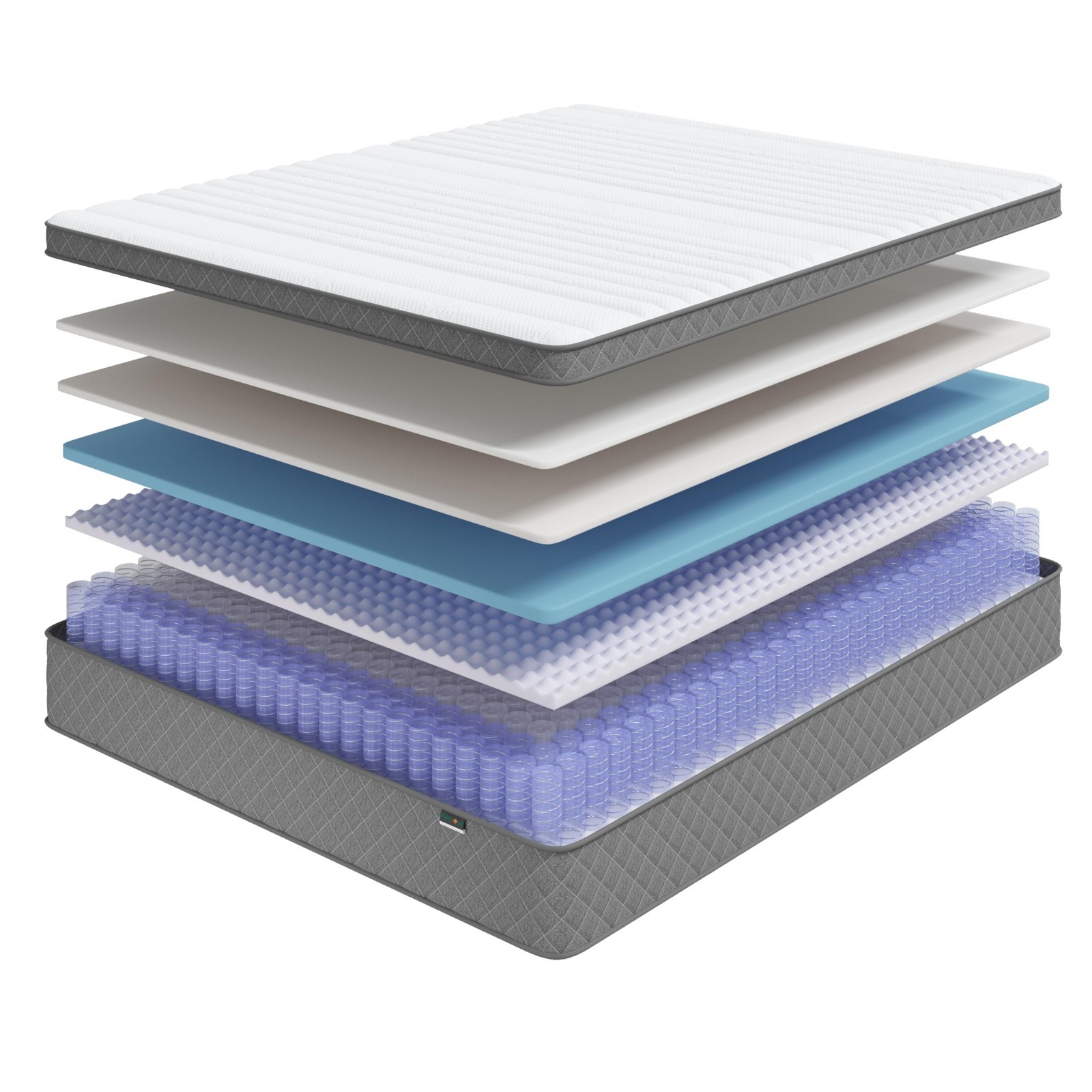 12″ Cooling Gel Memory Foam Pocket Spring Hybrid Full Mattress in a Box, Medium