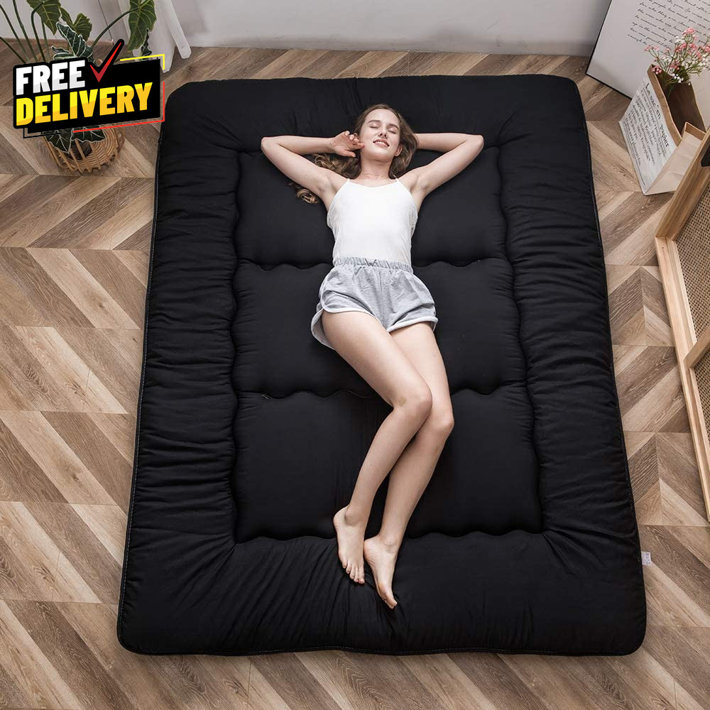 Japanese Floor Mattress Futon Mattress 4 Thicken Tatami Mat Sleeping Pad Fold…