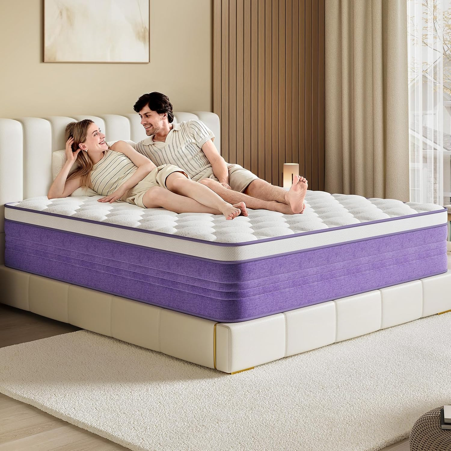 12″ Medium Firm Memory Foam Full Mattress with Pocket Springs & Edge Support