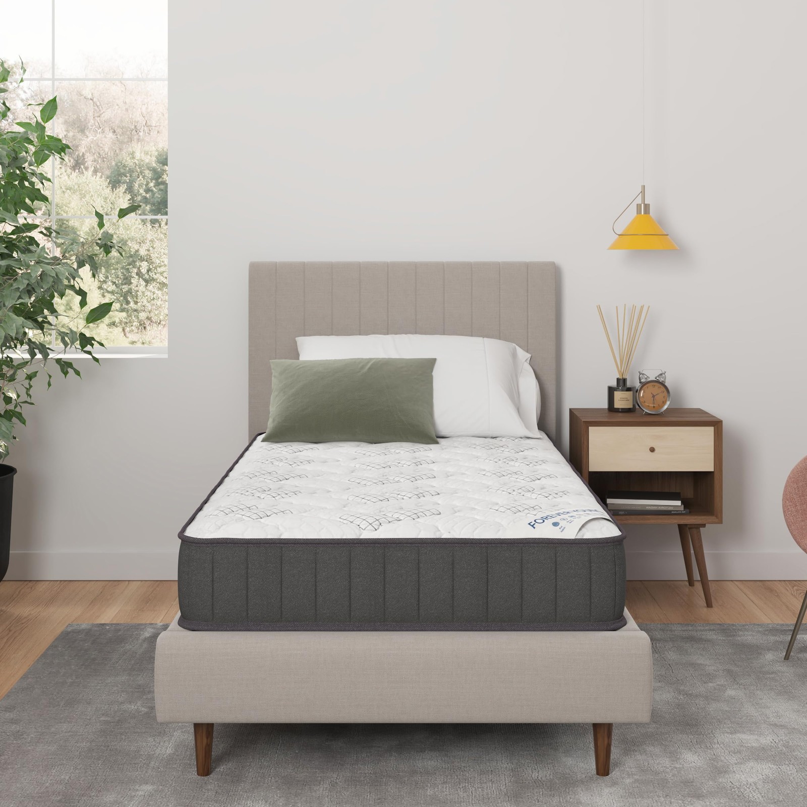 9″ Hybrid Twin Mattress – Firm – Made in USA – Individually Pocketed Coils & …