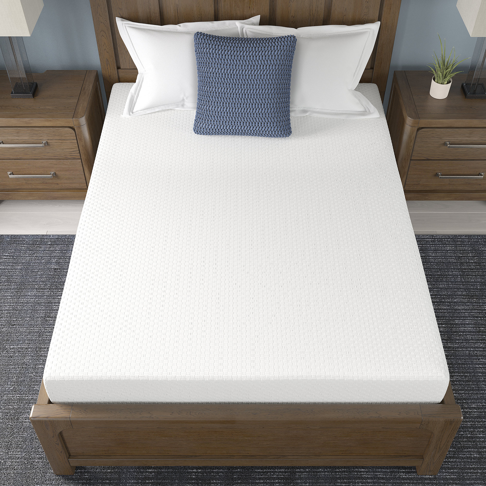 Signature Design by Ashley Chime 8 Inch Memory Foam Queen Mattress in a Box Wh