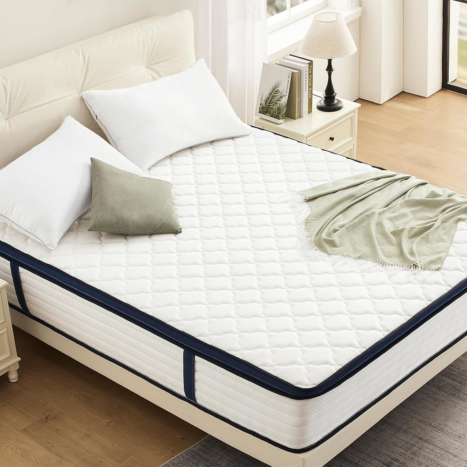 Queen Mattress 14 Inch Queen Size Mattresses – Memory Foam & Pocket Coils Spring
