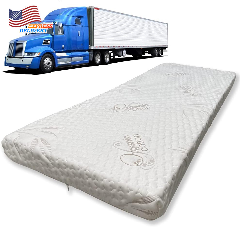 5″ X 32″ X 79″ Semi Truck Memory Foam Trucker Mattress Washable