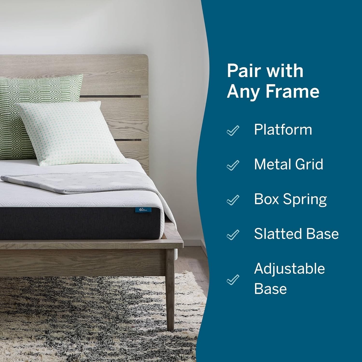 Breathable Medium Firm Memory Foam Mattress for Full Size Bed – 6 Inch Thickness