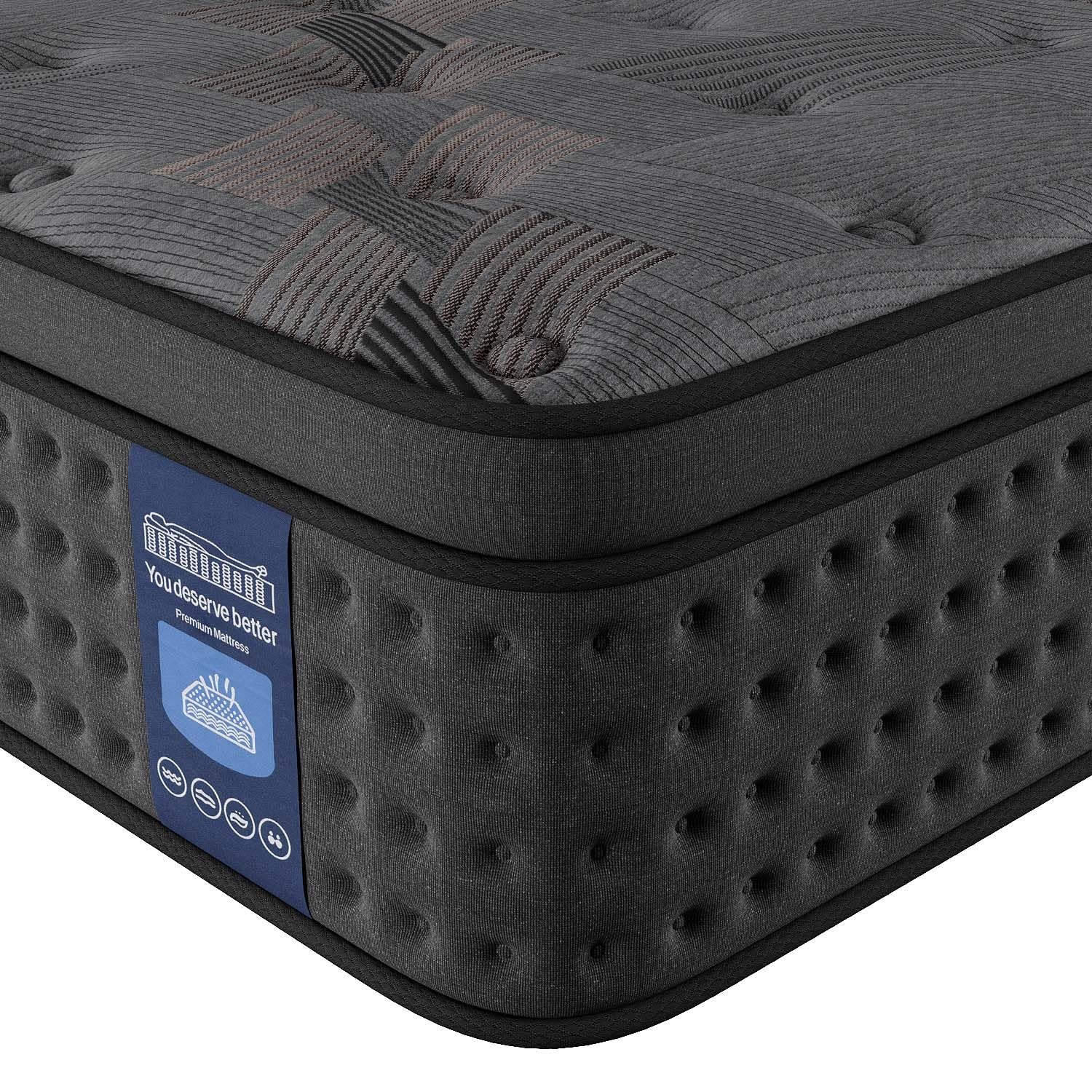 Full Mattress 10 Inch, Medium Firm Memory Foam Bed in a , Cooling Infused, Ta…