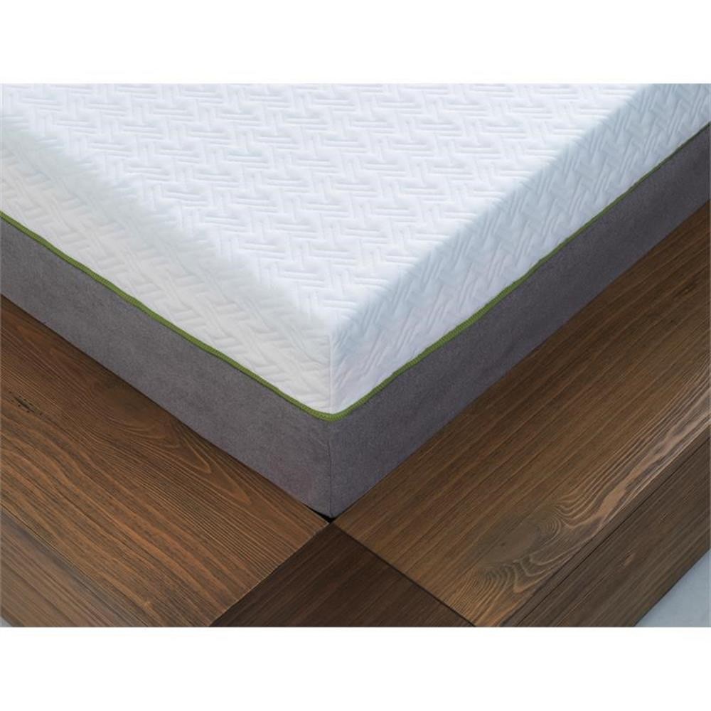 Pemberly Row 12″ Copper Queen Premium Memory Foam Mattress in White