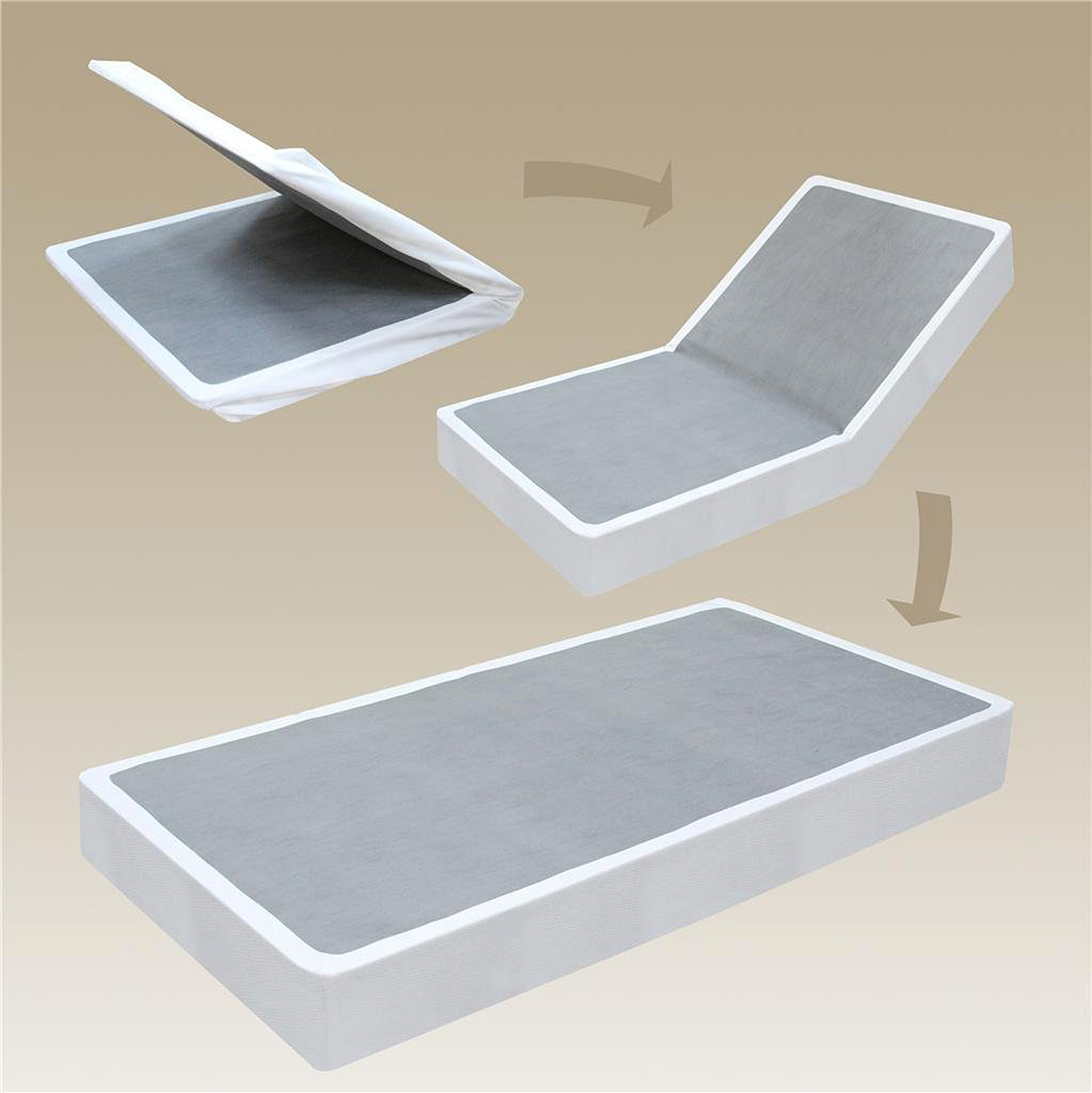 Sleep Master BiFold Box Spring Folding Mattress Foundation, Full SC-BIFD-9F