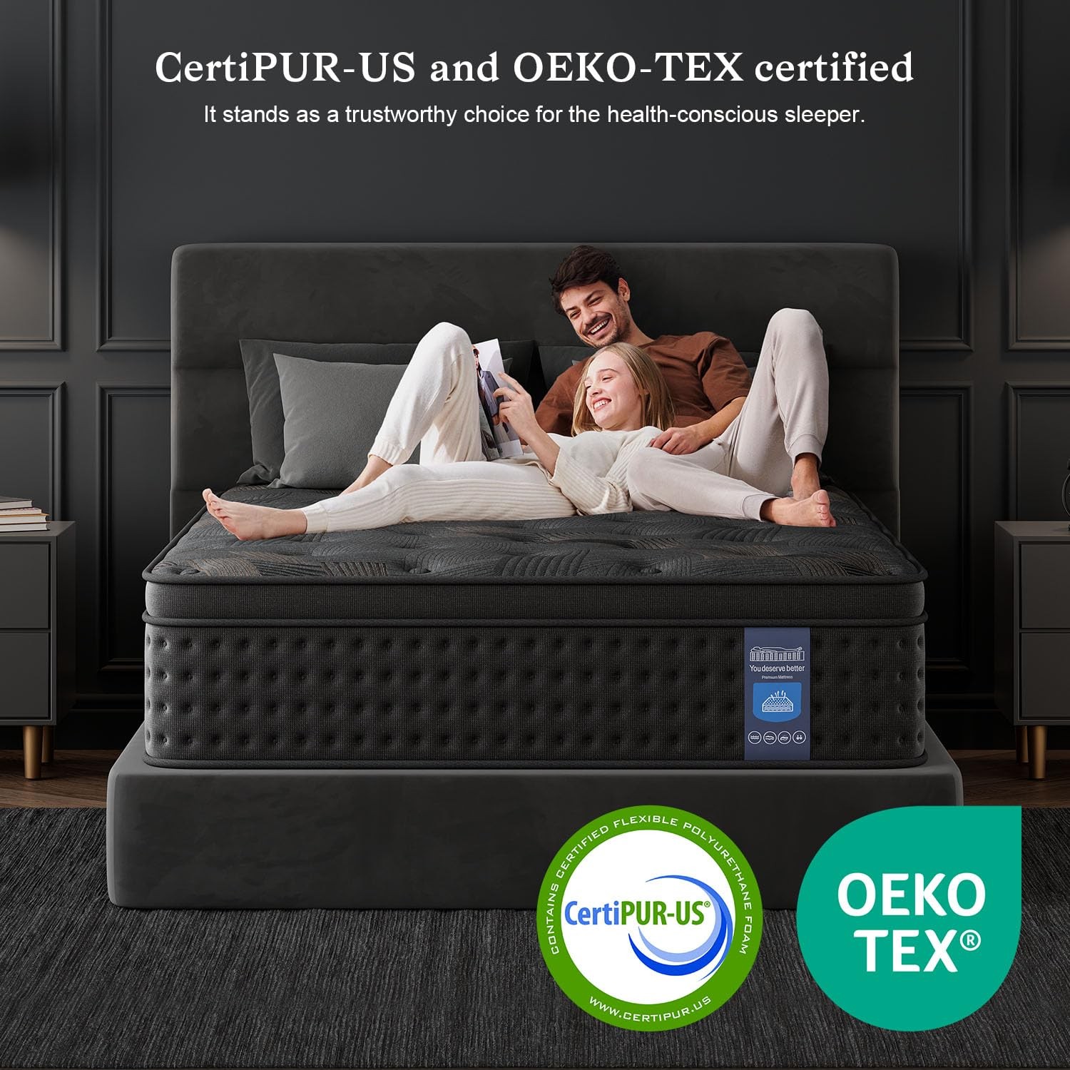 Full Mattress 10 Inch, Medium Firm Memory Foam Bed in a , Cooling Infused, Ta…