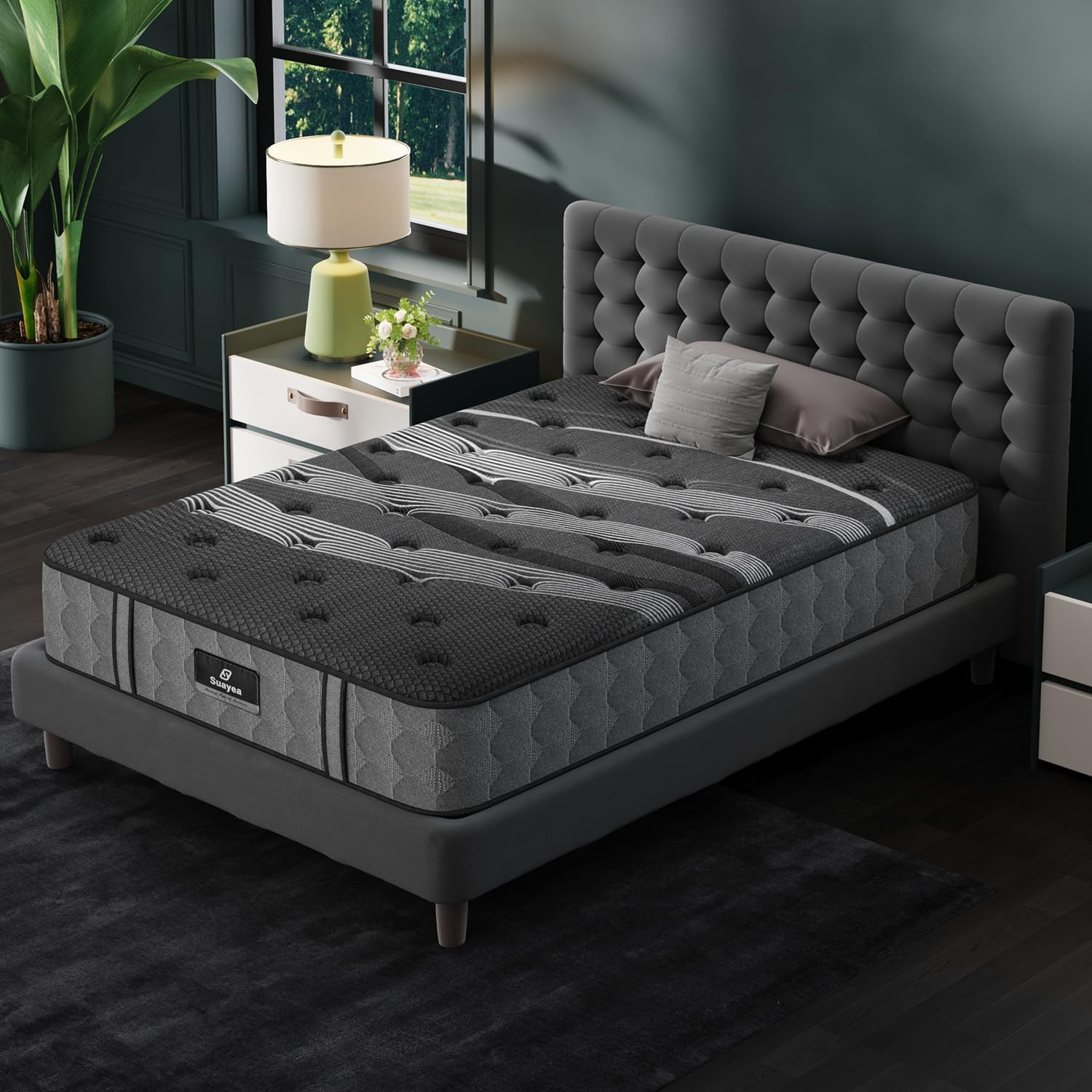 Twin Mattress, 8 Inch Luxury Hybrid Twin Size Mattress in a Box, Cooling Gel Mem