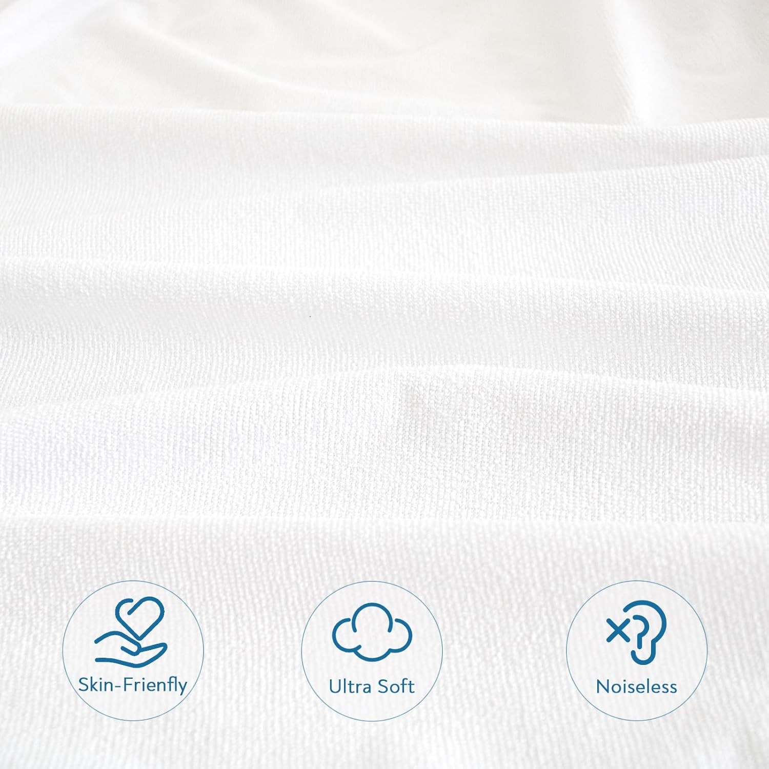2 Pack Twin Extra Long (XL) Waterproof Mattress Protector, XL, White