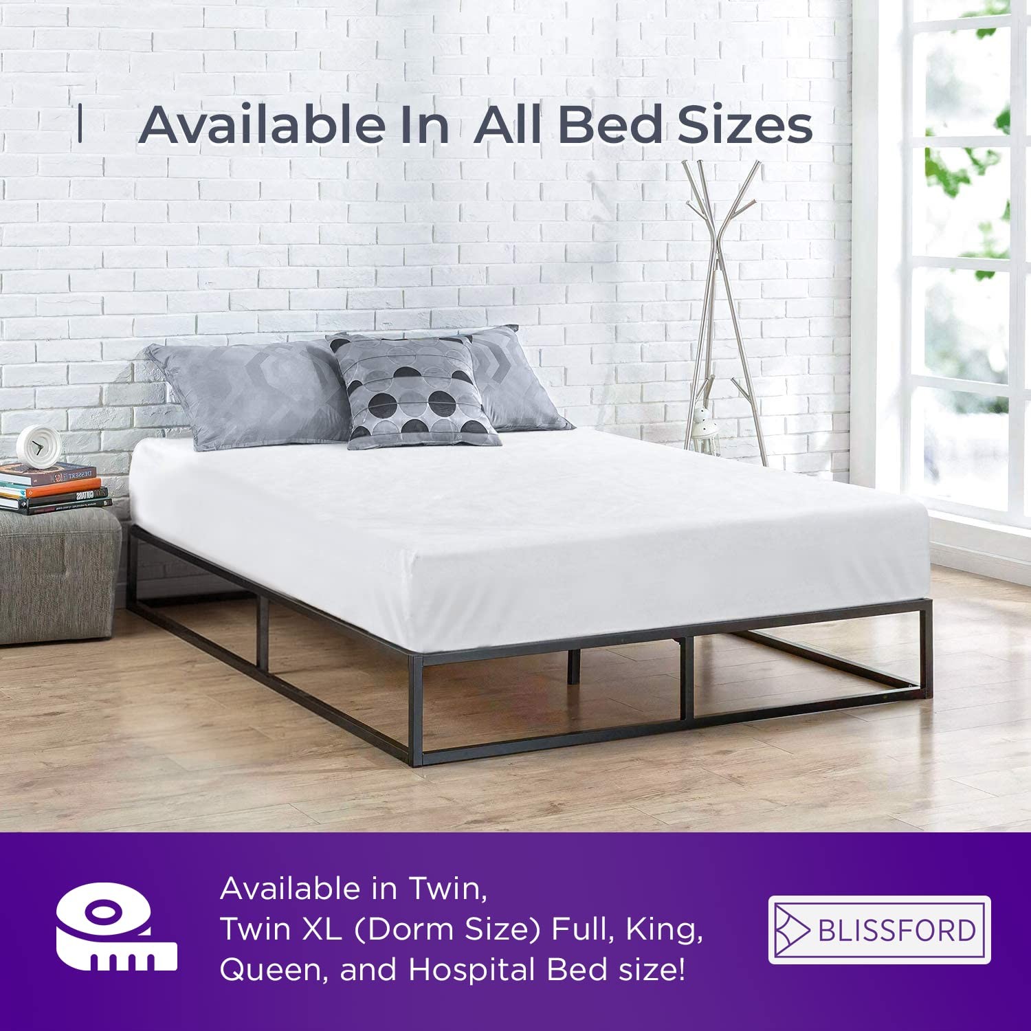 BLISSFORD Queen Plastic Mattress Protector – Heavy 60″ x 80″- Queen, White