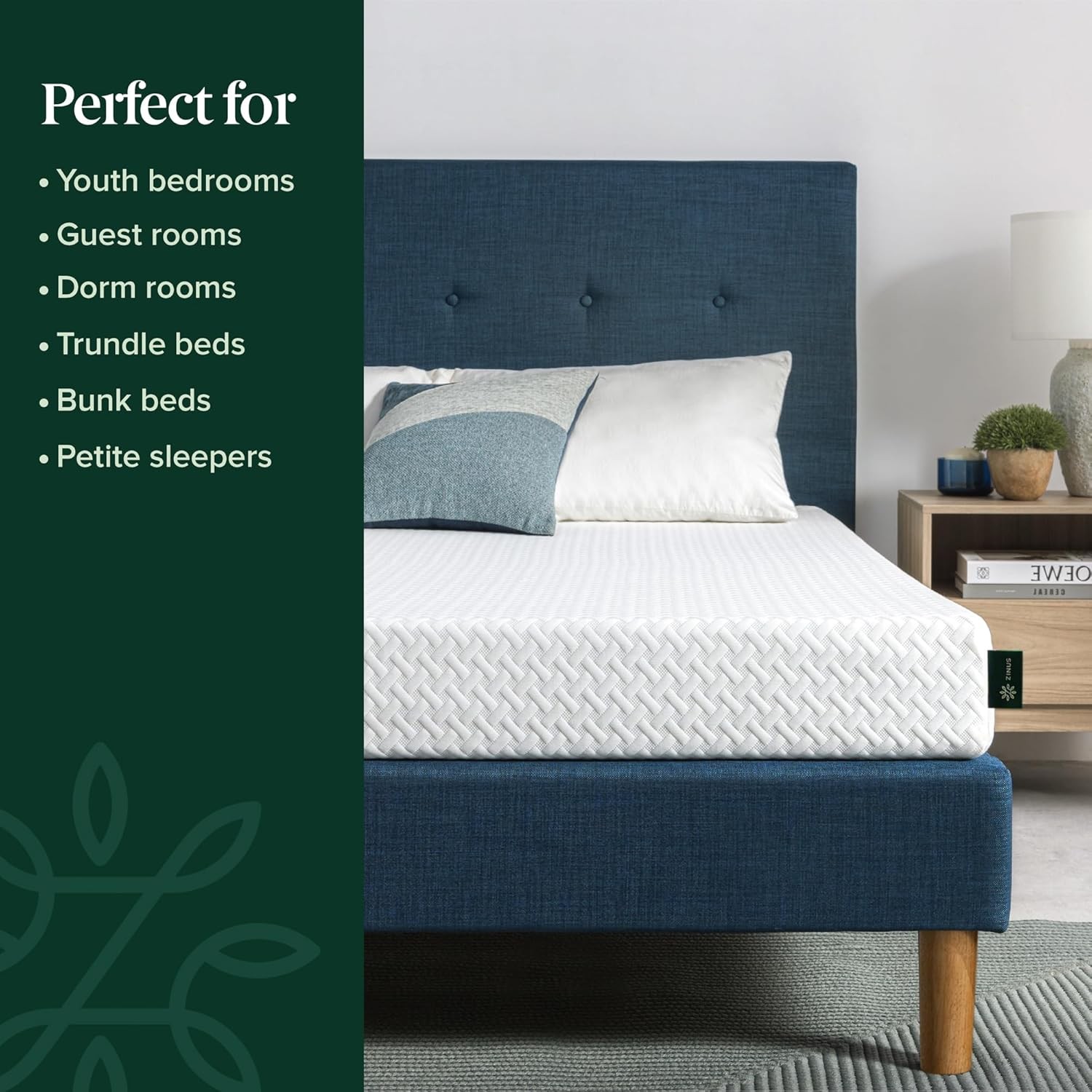 6 Inch Twin Cooling Essential Memory Foam Mattress [NewVersion] Fiberglass Free