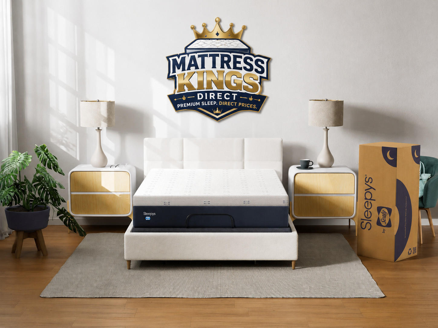 Sleepy’s by Sealy 10″ Medium Memory Foam King size Mattress Bed in a Box New