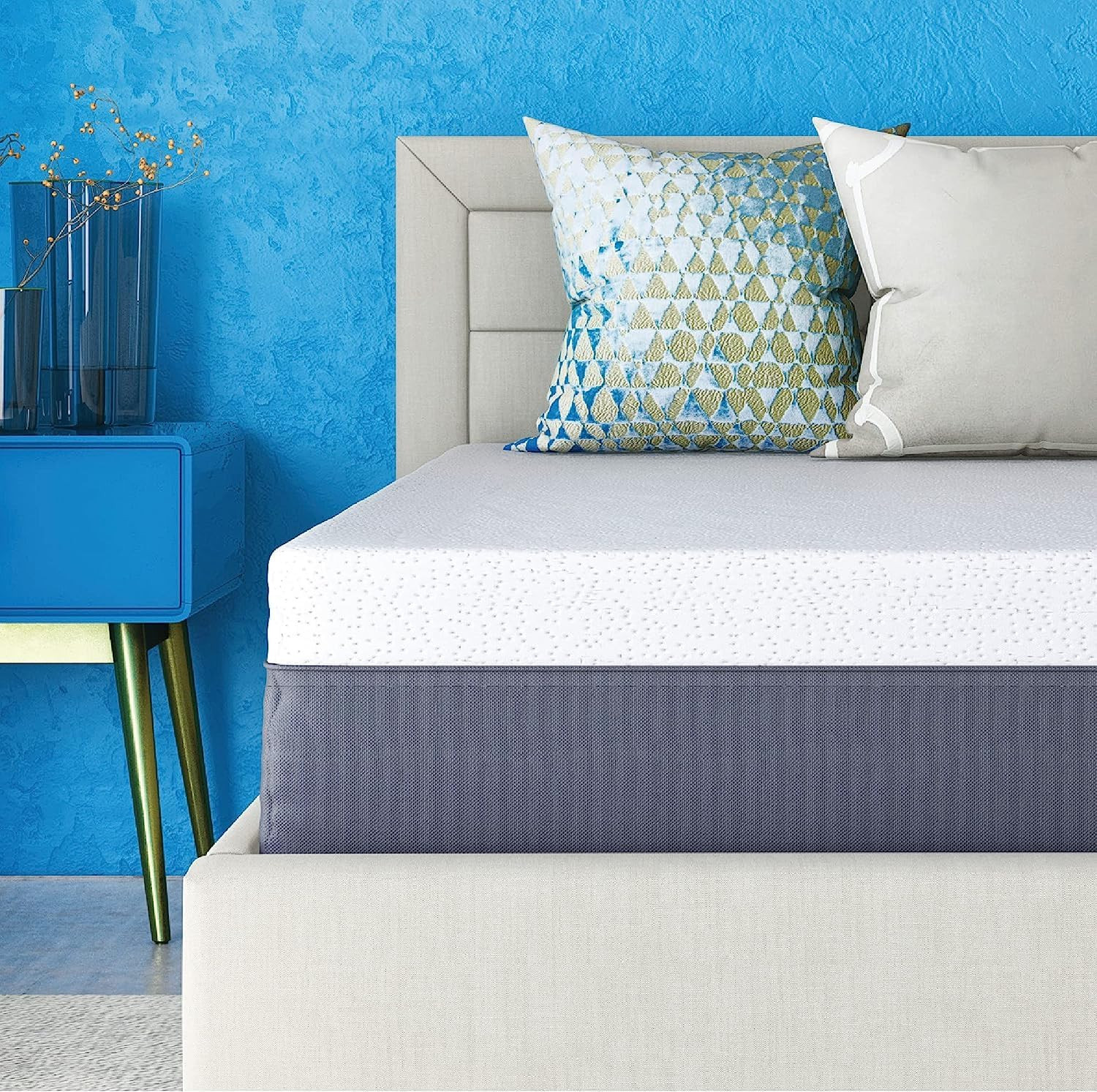 Chill Memory Foam 14-Inch Mattress with 2 BONUS Pillows |Certipur-Us Certified |
