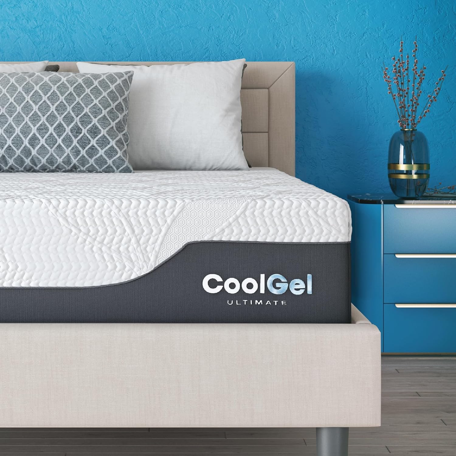 Classic Brands Chill Memory Foam 14-Inch Mattress with 2 BONUS Pillows |Certipu