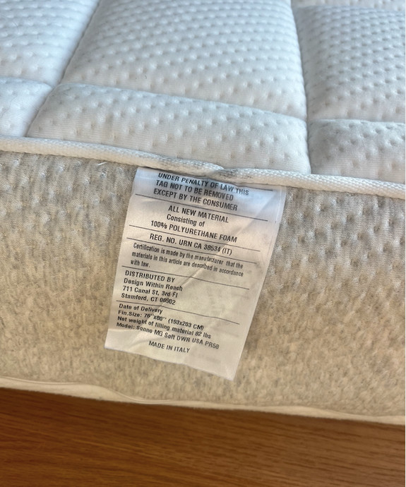 *New* Design within Reach King Mattress