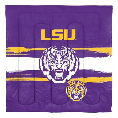 LSU Tigers Comforter Set – LSU Bedding for Dorms, Guest Full/Queen Lsu Tigers