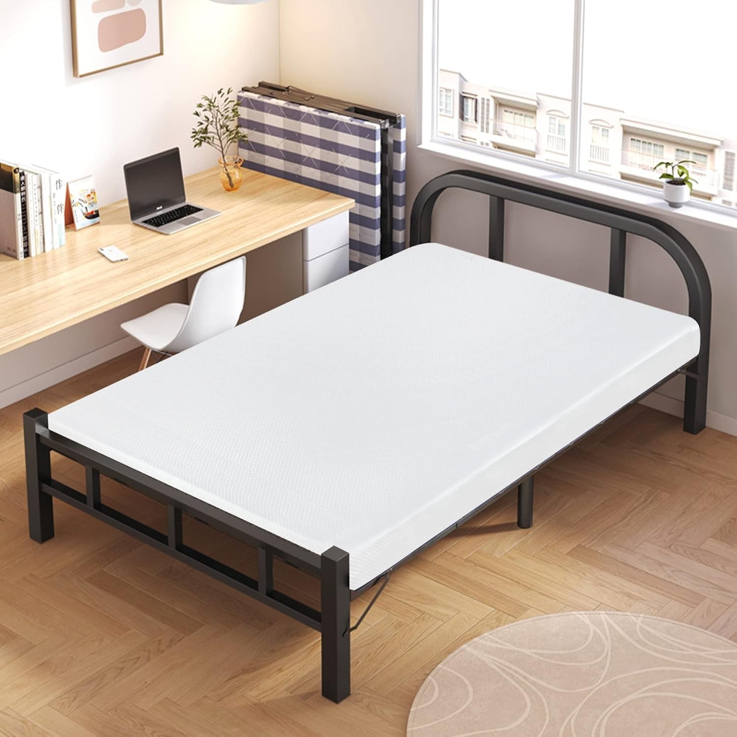 Colchon Twin 5 Pulgadas De Memory Foam Para Adultos Niños Cama Baratas En Oferta