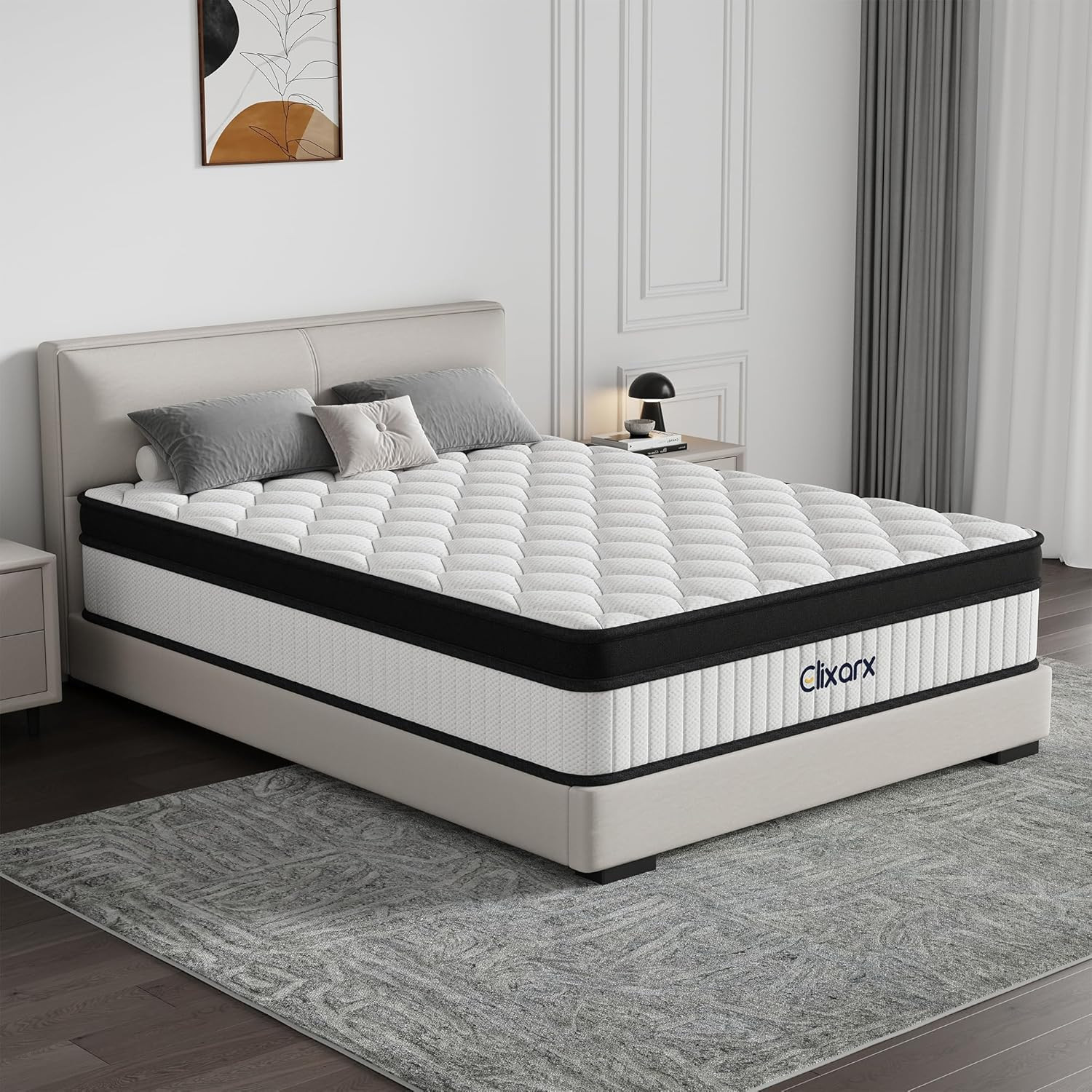 12 Inch Queen Mattress – Medium Firm 5-Layer Queen Size Mattresses Design with T